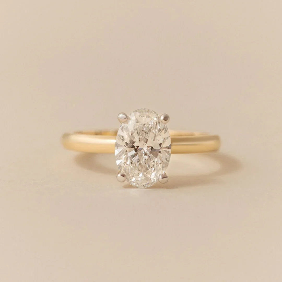 Ava Lab-Grown Diamond Oval Engagement Ring