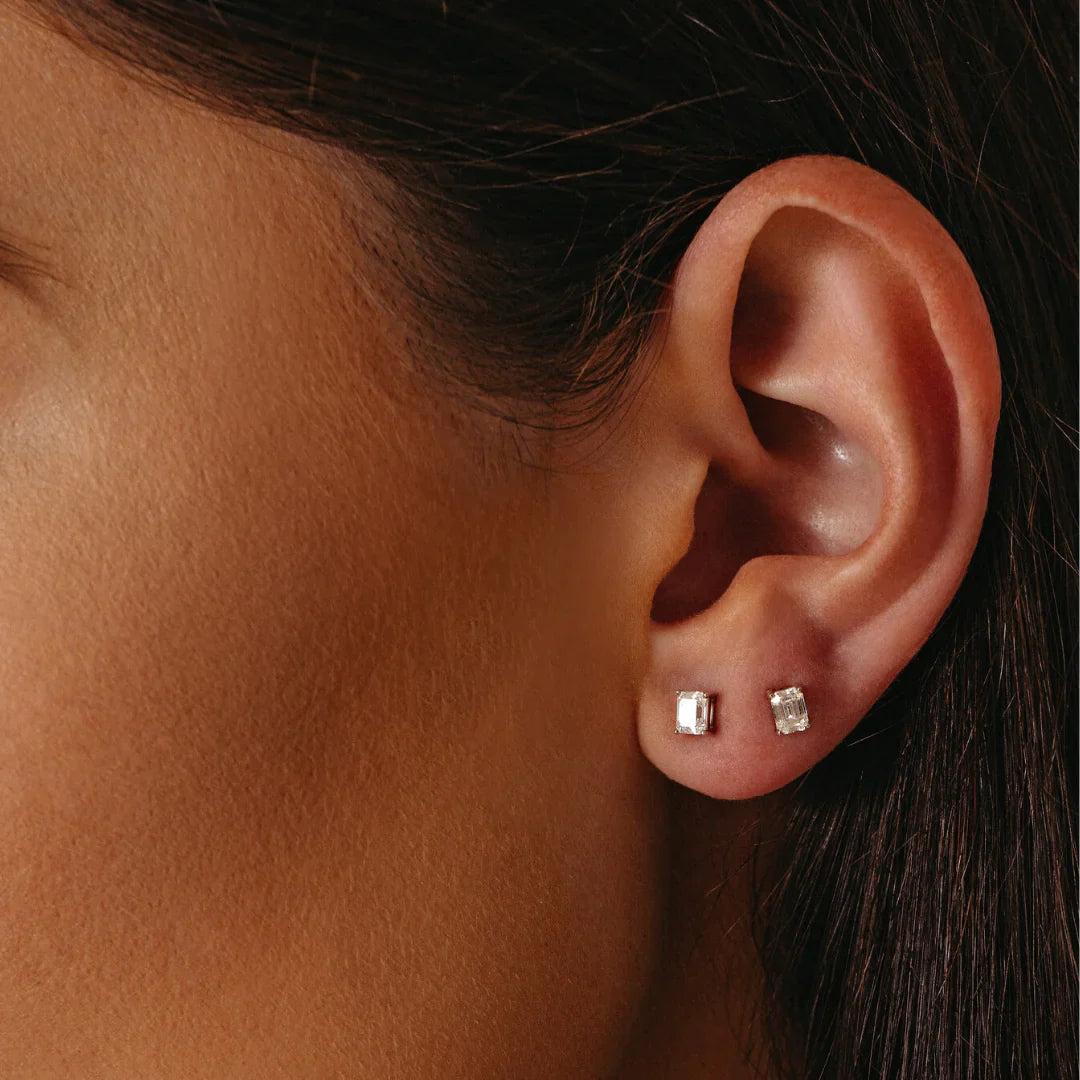 Pia Lab-Grown Diamond Emerald Cut Studs