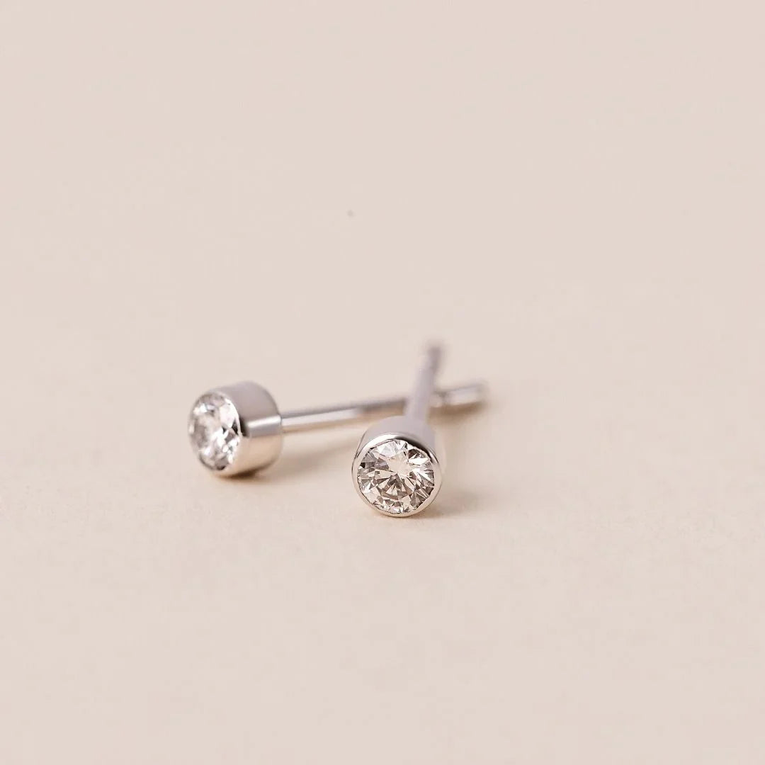 Prima Lab-Grown Diamond Bezel Studs
