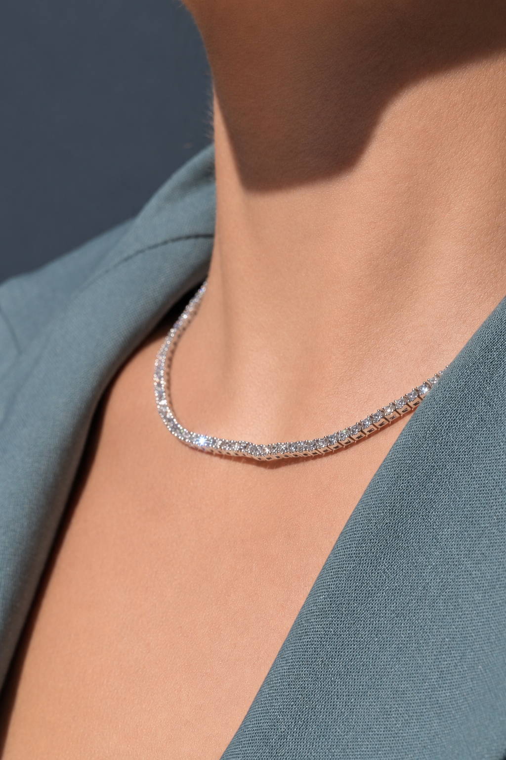 Tennis Lab-Grown Diamond Necklace