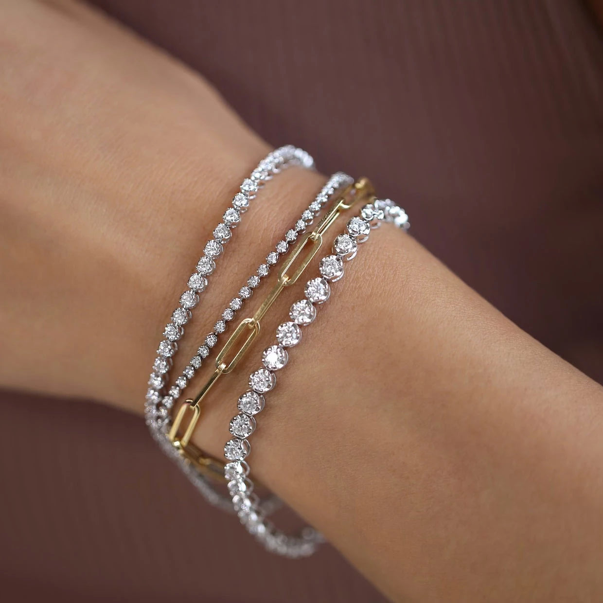 Lab-Grown Diamond Bracelets