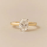 Ava Lab-Grown Diamond Oval Solitaire Engagement Ring