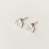 Dante Lab-Grown Diamond Heart Stud Earrings