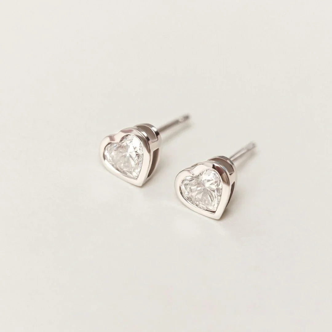 Dante Lab-Grown Diamond Heart Studs