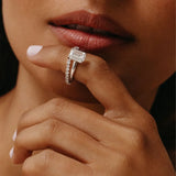 Dea Lab-Grown Diamond Emerald Cut Engagement Ring