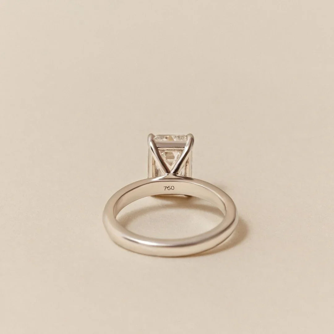 Dea Lab-Grown Diamond Emerald Cut Engagement Ring