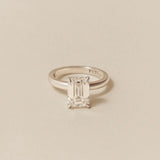 Dea Lab-Grown Diamond Emerald Cut Engagement Ring