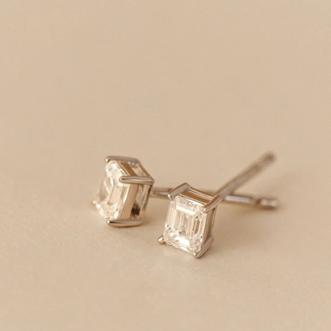 Pia Lab-Grown Diamond Emerald Cut Studs