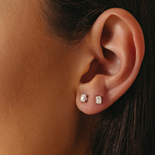 Pia Lab-Grown Diamond Emerald Cut Studs