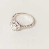 Emilia Lab-Grown Diamond Round Halo Engagement Ring