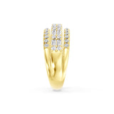 Vittoria Lab-Grown Diamond Mixed-Cut Trio Ring