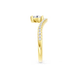 Calla Lab-Grown Oval Wave Diamond Engagement Ring
