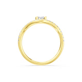 Calla Lab-Grown Oval Wave Diamond Engagement Ring