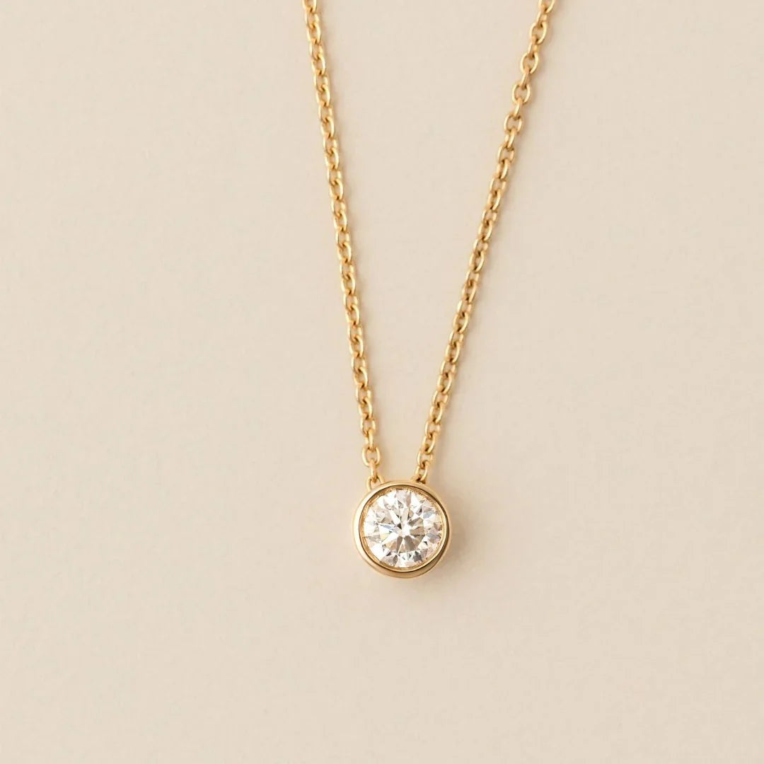 Lucia Lab-Grown Diamond Solitaire Pendant