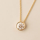 Lucia Lab-Grown Diamond Round Pendant