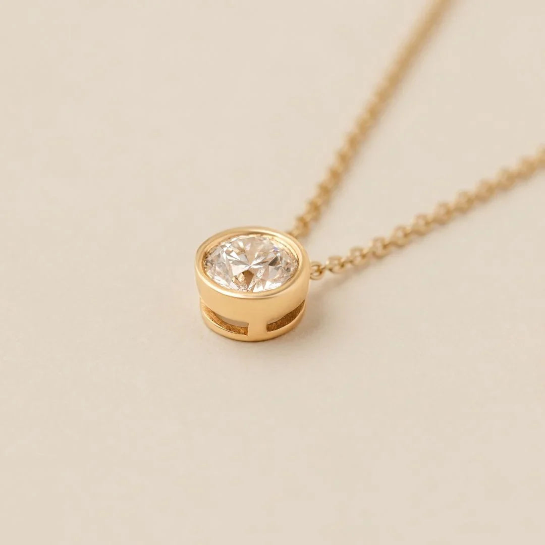 Lucia Lab-Grown Diamond Solitaire Pendant