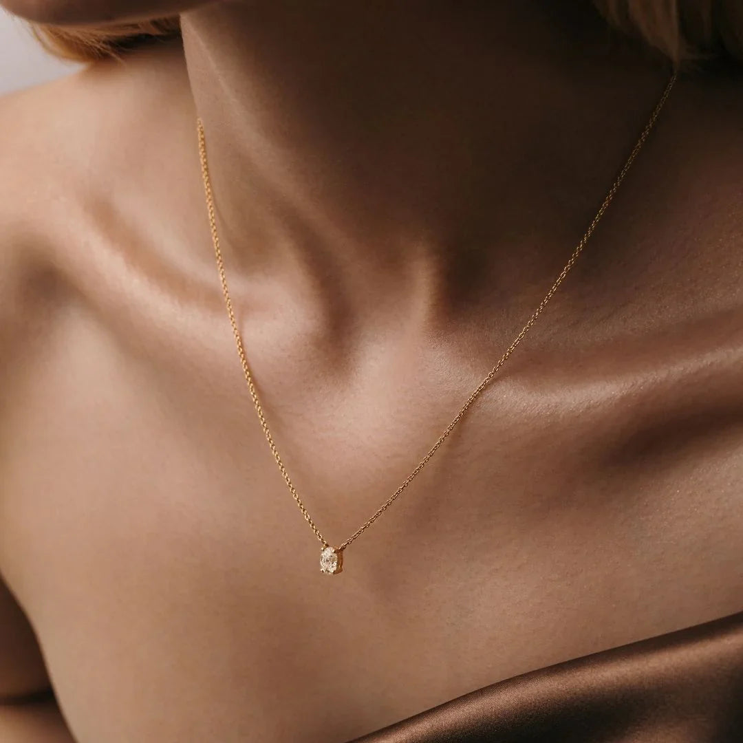 Alexis Lab-Grown Diamond Oval Pendant