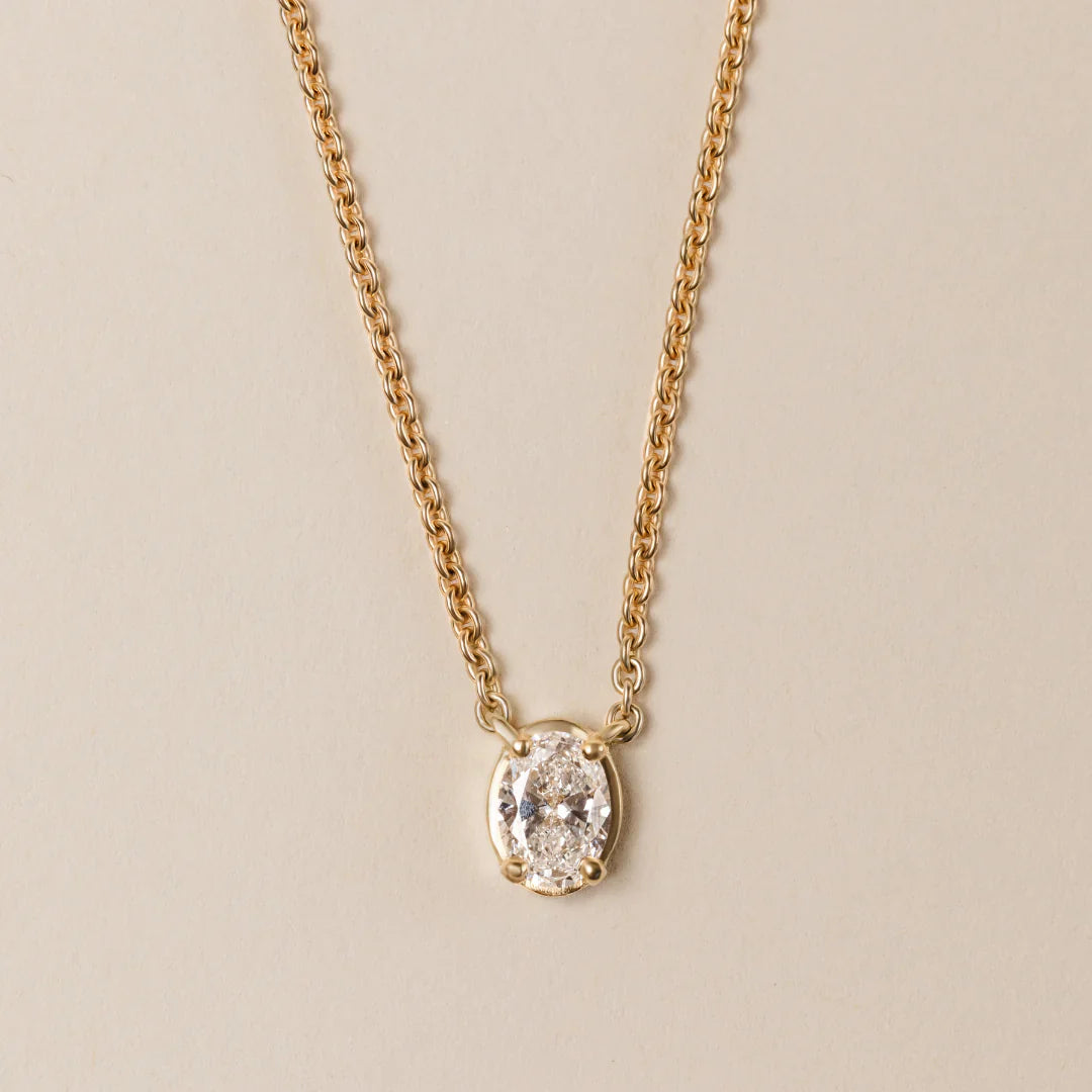 Alexis Lab-Grown Diamond Oval Pendant