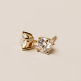 Stella Lab-Grown Diamond Round Stud Earrings
