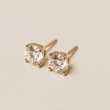 Stella Lab-Grown Diamond Round Stud Earrings