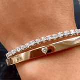 Dante Lab-Grown Diamond Heart Bangle