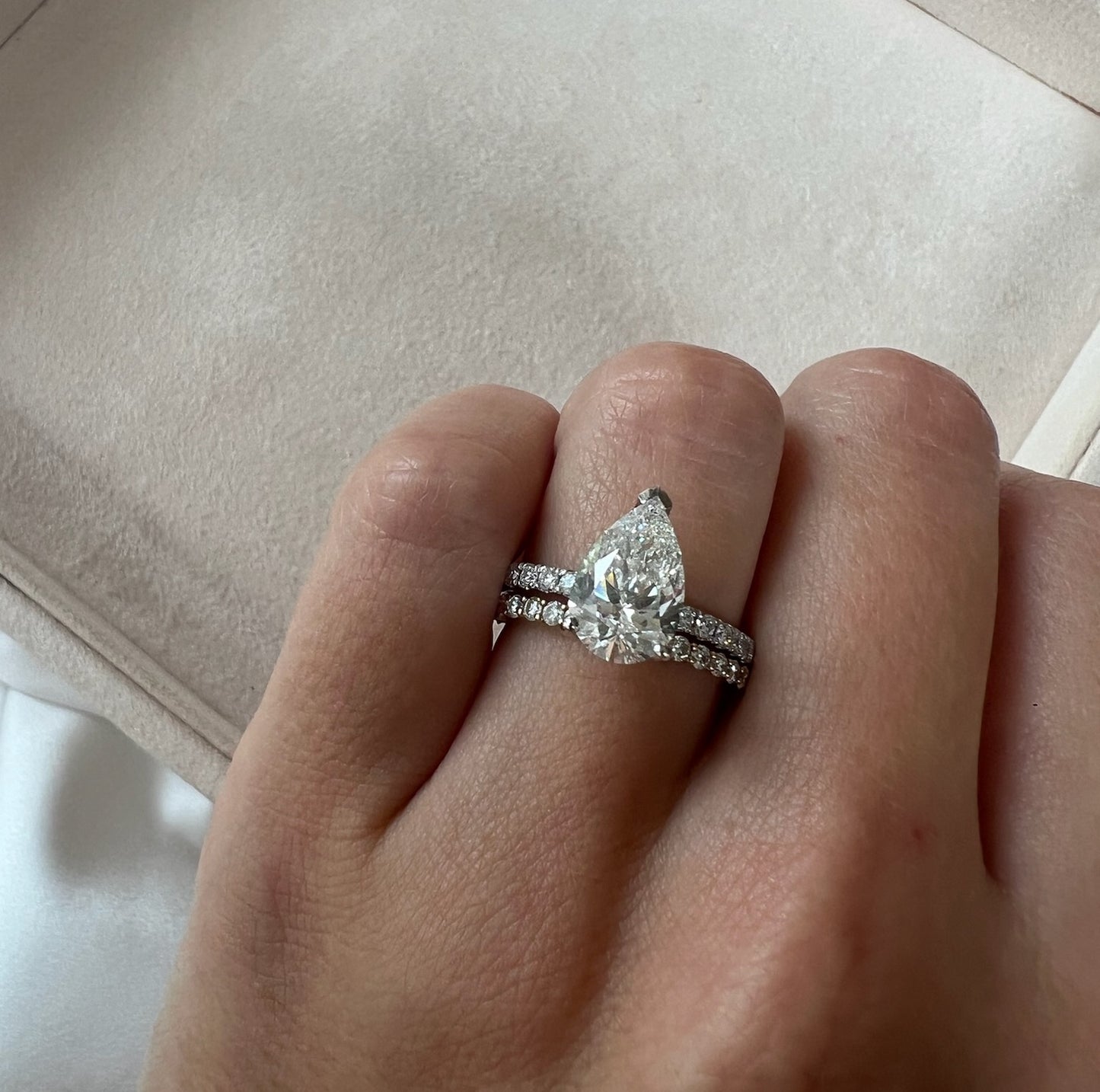 Pirium Lab-Grown Diamond Pear Engagement Ring