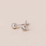 Prima Lab-Grown Diamond Bezel Stud Earrings