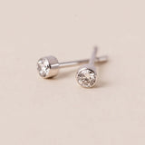Prima Lab-Grown Diamond Bezel Stud Earrings