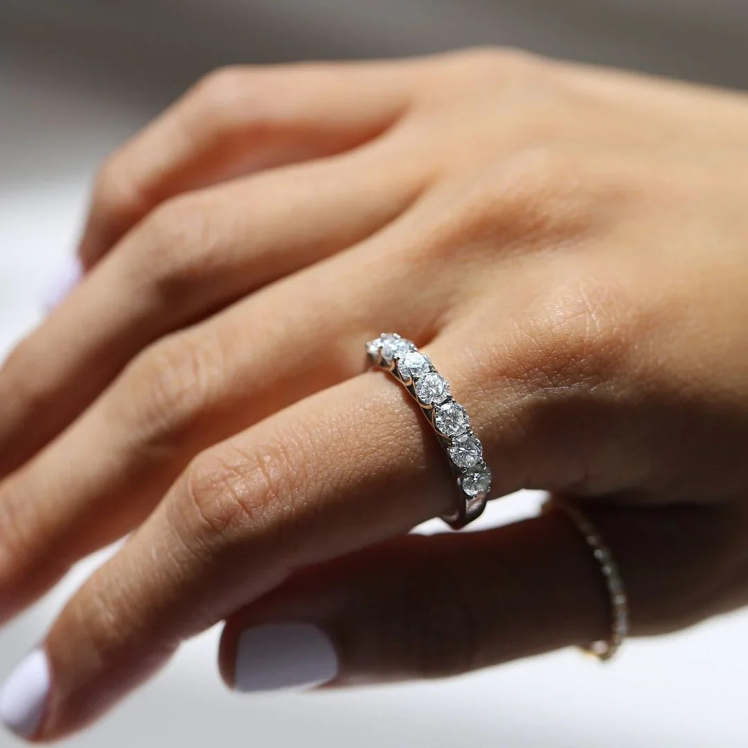 Lucia Lab-Grown Diamond Round Eternity Ring