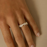 Pirum Lab-Grown Diamond Pear & Marquise Band