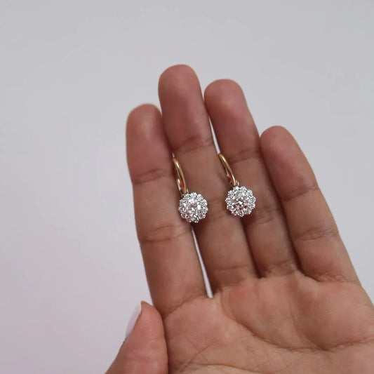 Rosette Lab-Grown Diamond Hoops