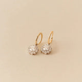 Rosette Lab-Grown Diamond Hoop Earrings