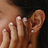 Stella Lab-Grown Diamond Round Stud Earrings