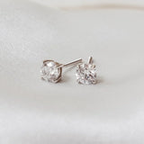 Stella Lab-Grown Diamond Round Stud Earrings