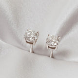 Stella Lab-Grown Diamond Round Stud Earrings