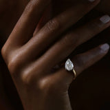 Pirum Lab-Grown Diamond Tilted Pear Engagement Ring