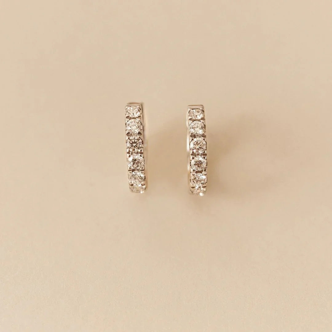 Valentina Lab -Grown Diamond Hoops