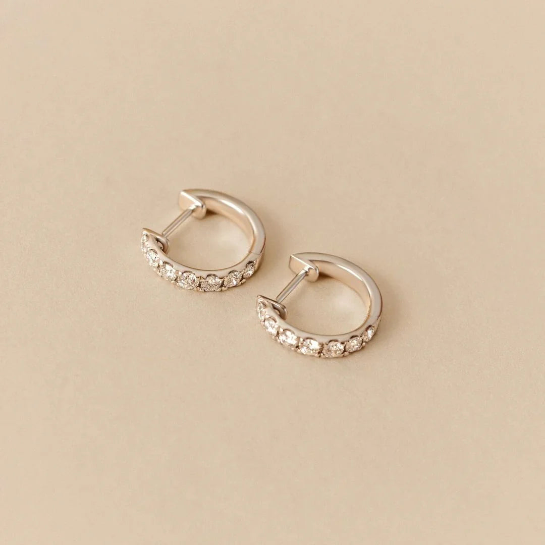 Valentina Lab -Grown Diamond Hoops