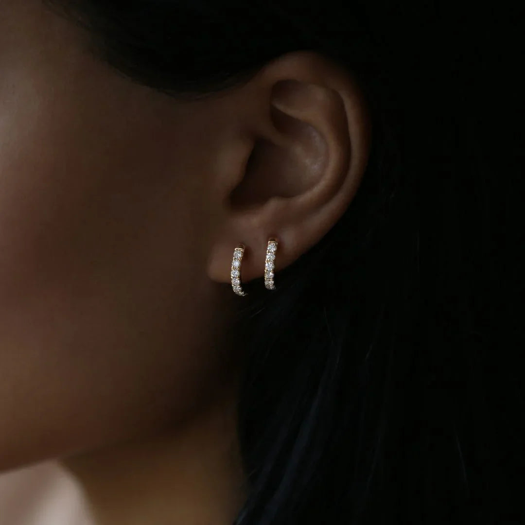 Valentina Lab -Grown Diamond Hoops